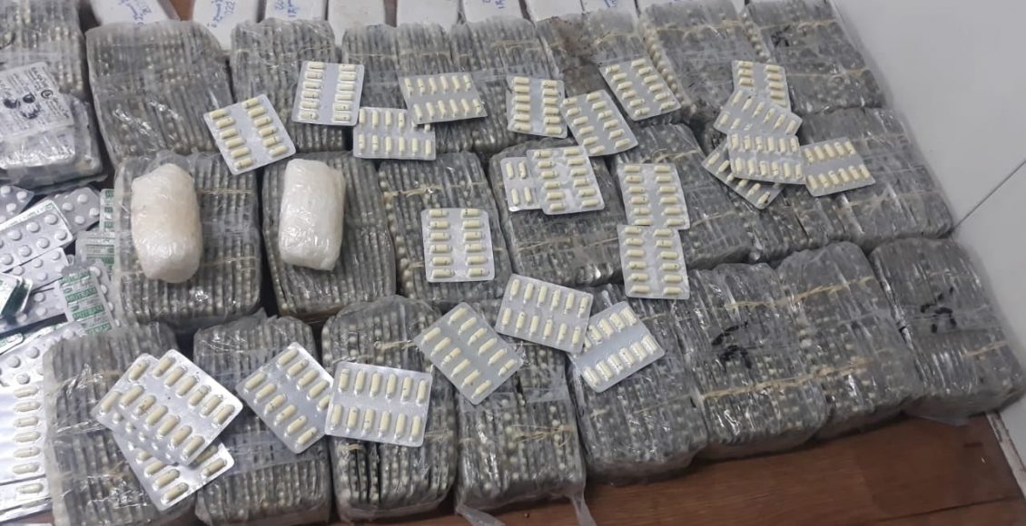 إحباط محاولة تهريب مواد مخدرة من سورية إلى الأردن- 24 يناير/ كانون الأول 2022 (الجيش الأردني)